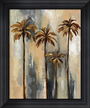 Framed Palm Trees II Print