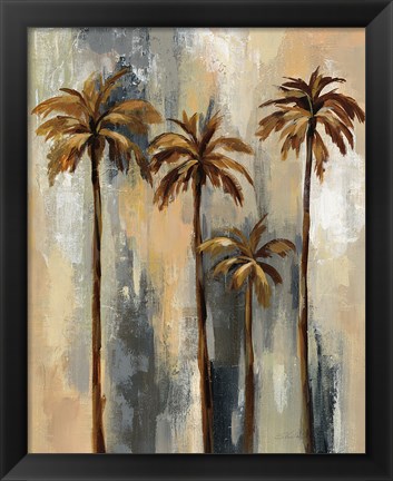 Framed Palm Trees II Print