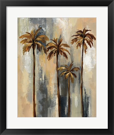 Framed Palm Trees II Print