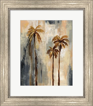 Framed Palm Trees I Print