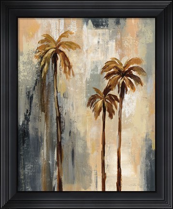 Framed Palm Trees I Print