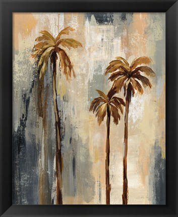 Framed Palm Trees I Print