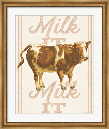 Framed Milk it Milk it Print
