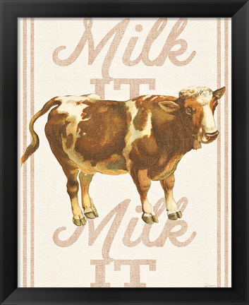 Framed Milk it Milk it Print