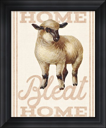 Framed Home Bleat Home Print