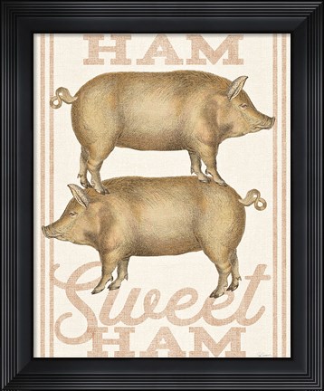 Framed Ham Sweet Ham Print