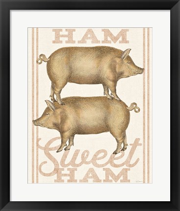 Framed Ham Sweet Ham Print