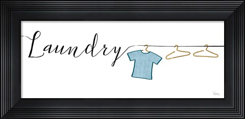 Framed Wash and Dry I Print