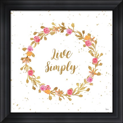 Framed Say it Simply I Print