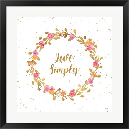 Framed Say it Simply I Print