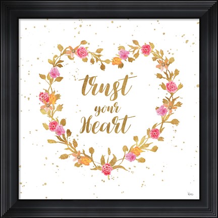 Framed Say it Simply II Print