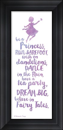 Framed Believe in Fairy Tales Print