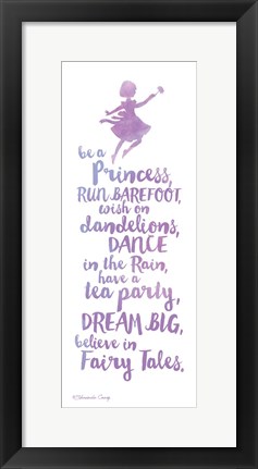 Framed Believe in Fairy Tales Print