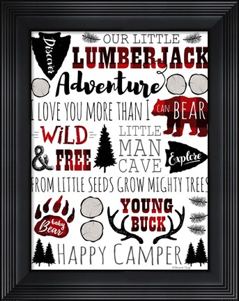 Framed Lumberjack Adventure Print