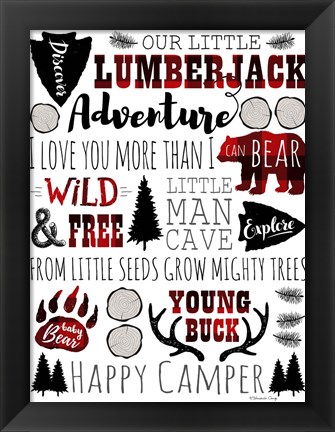 Framed Lumberjack Adventure Print