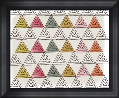 Framed Triangles Print