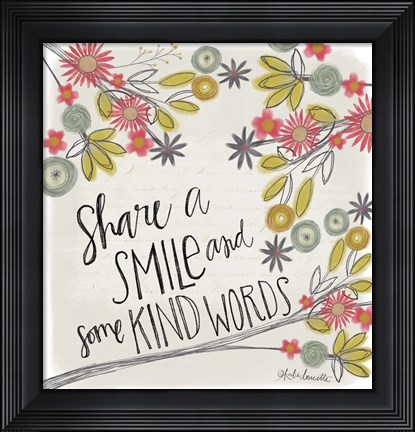 Framed Share a Smile Print