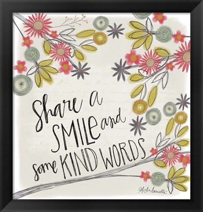 Framed Share a Smile Print