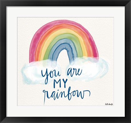 Framed You Are My Rainbow Print