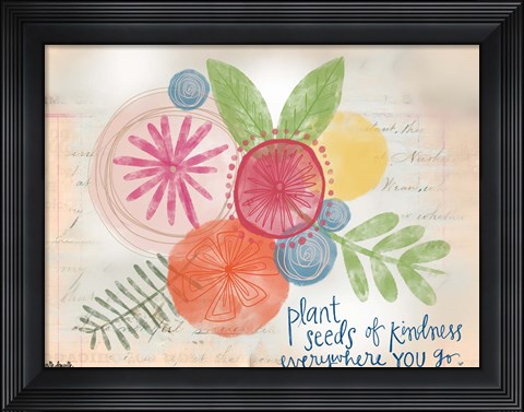 Framed Seeds of Kindness Print