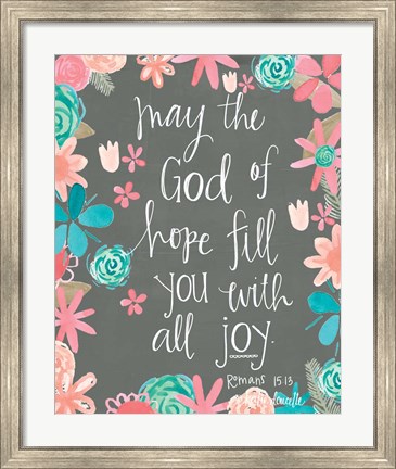 Framed Hope of God Print