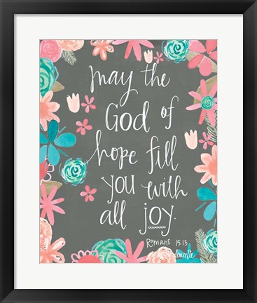 Framed Hope of God Print