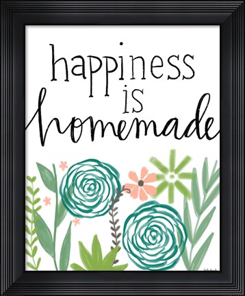 Framed Happiness is Homemade Print