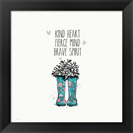 Framed Kind heart Print