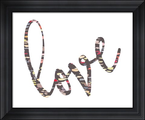Framed Love Confetti Print