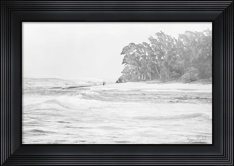 Framed Walkin&#39; the Beach Print