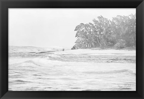 Framed Walkin&#39; the Beach Print