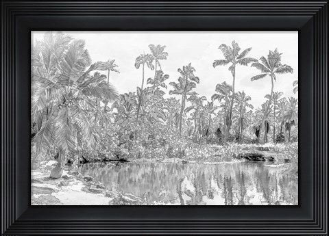 Framed In Let Beach Print