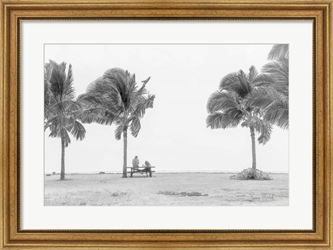 Framed Hangin at the Beach Print