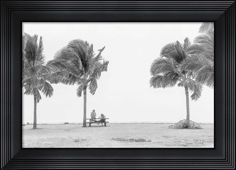 Framed Hangin at the Beach Print