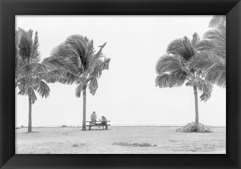 Framed Hangin at the Beach Print