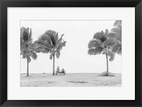 Framed Hangin at the Beach Print