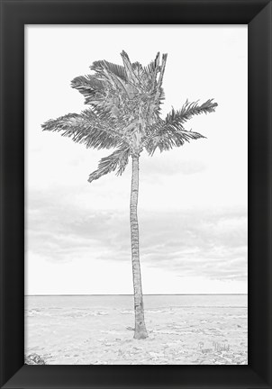 Framed Swaying Palm I Print