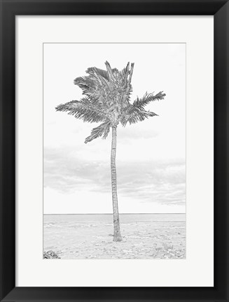 Framed Swaying Palm I Print