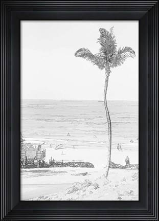 Framed Swaying Palm II Print