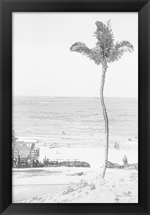 Framed Swaying Palm II Print