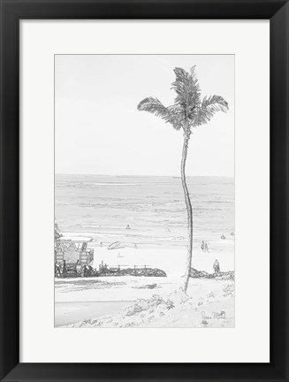 Framed Swaying Palm II Print