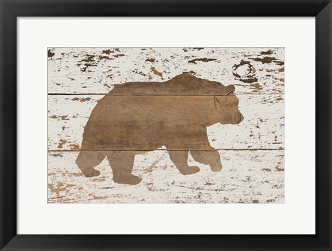 Framed Bear in Reverse Print