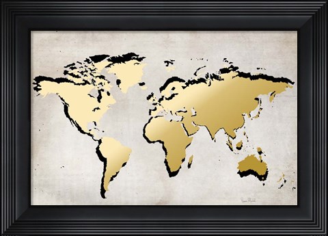 Framed World Map Print
