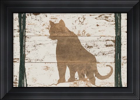 Framed Cougar in Reverse Print