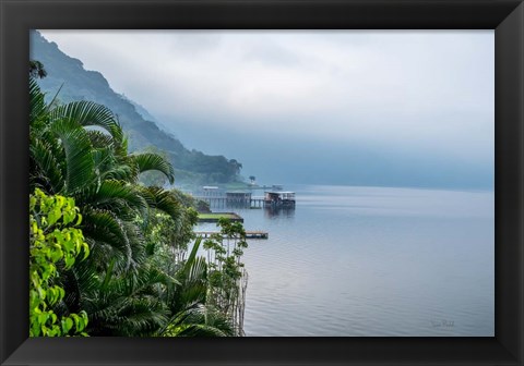 Framed Fishing Village Print