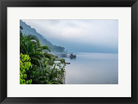 Framed Fishing Village Print