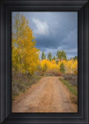 Framed Stormy Road Print
