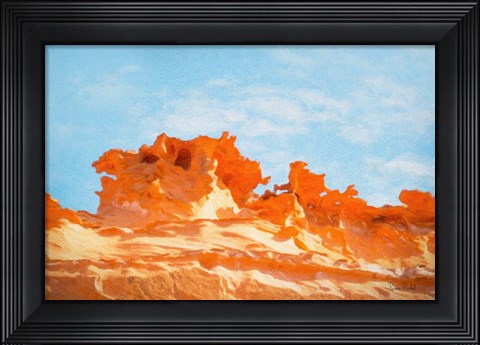 Framed Fins I Print