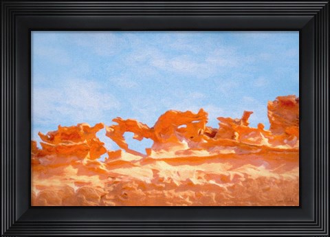 Framed Fins II Print