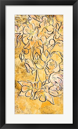 Framed Floral Panel II Print